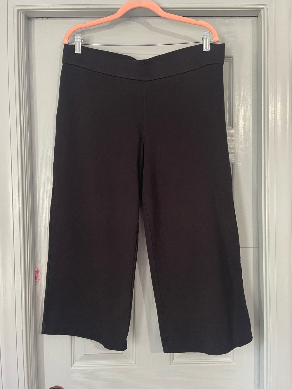 Pure Jill Black Cropped Wide-Leg Capris